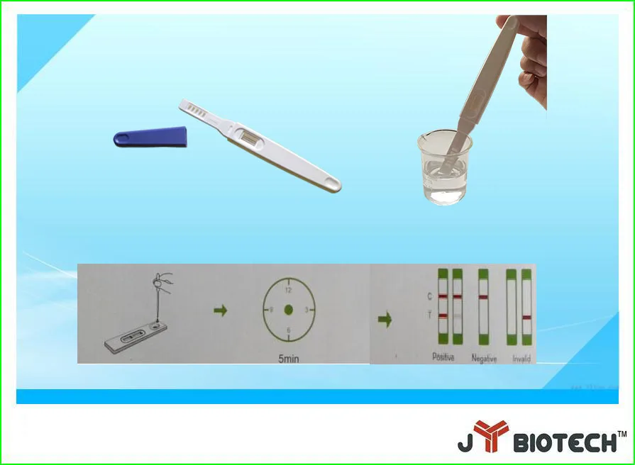 HCG pregnancy test kits plastic cassette