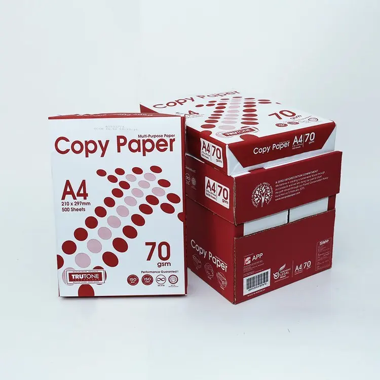 colored copy paper manufacturer 70GSM/80GSM A4 printing office copy paper