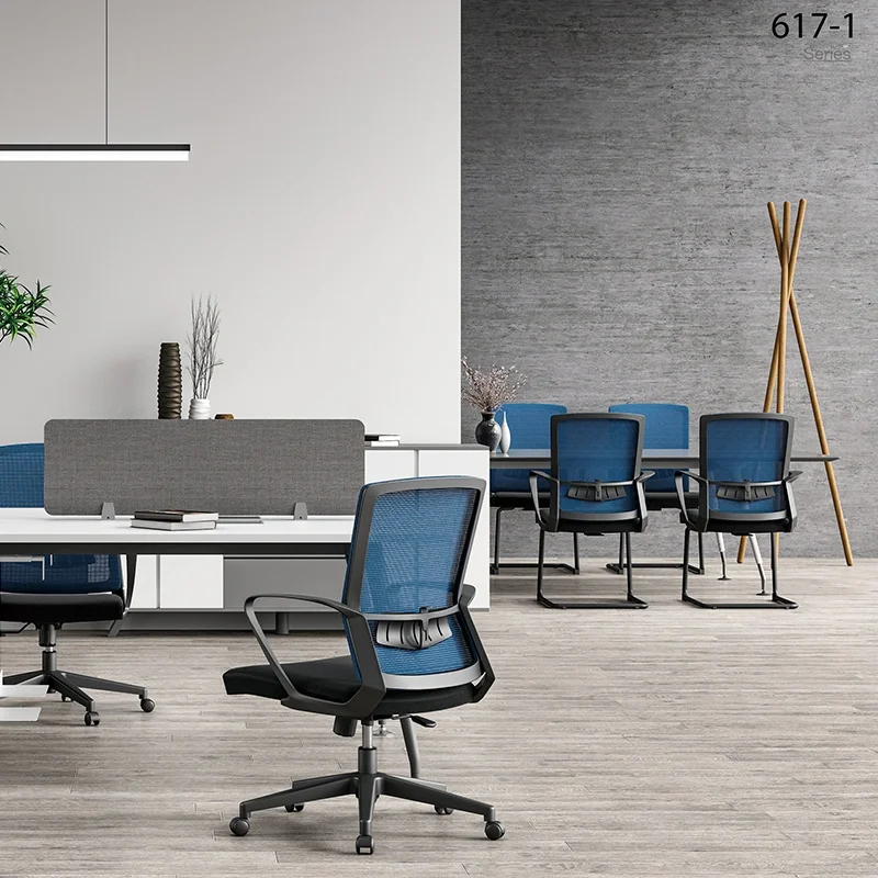 Mac Chairs on Sale New Ergonomic Computer Comfortable Staff Office Swivel Chair MID Back Office Furniture Mesh Chair