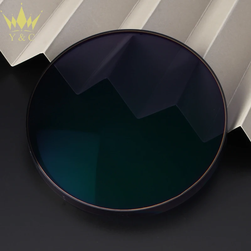 HMC 70mm High Quality Prescription Lens Single Vision Photochromic 1.56 hmc Blue Cut UV420 Photogrey Lenses
