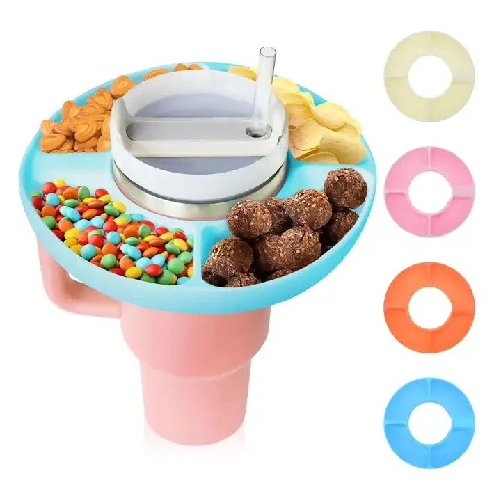 New Hot Food Grade Silicone For Stanly Cup Stadium Tumbler With Snack Bow