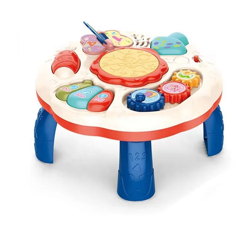 Multi-functional music study desk toy baby early education musical activity desk toys play table for infant learning cognition
