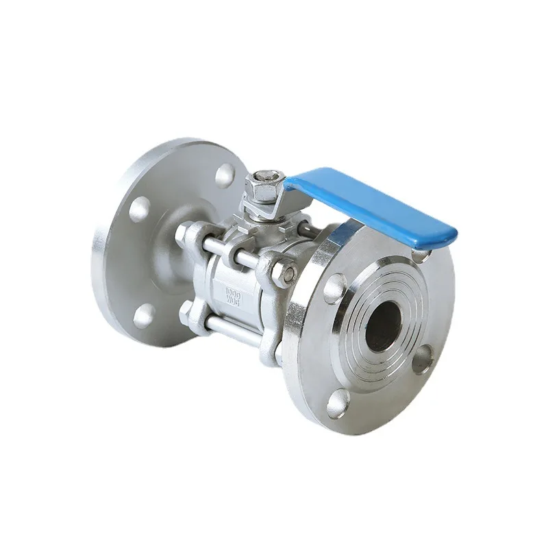 DIN PN16/PN40 304 stainless steel 3PC Ball Valve Flanged End flange ball valve 3pc flanged 3PC ball valve