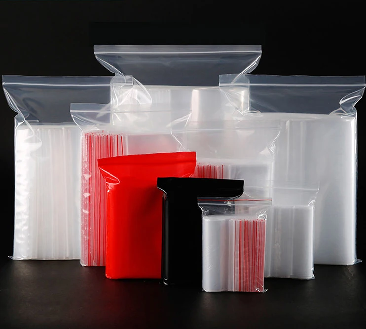 Transparent Pouch Waterproof And Moisture Proof zip Bags easy to instantly and securely self seal small for food lock bag