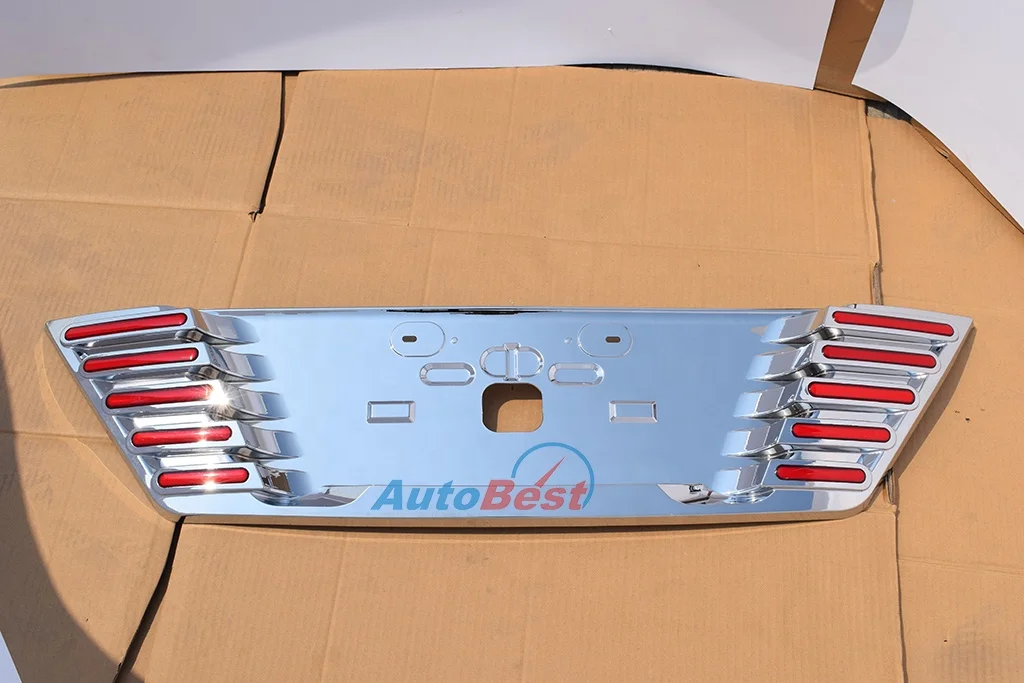 ABS CHROME LED LICENSE PLATE FRAME FOR TOYOTA FORTUNER 2016