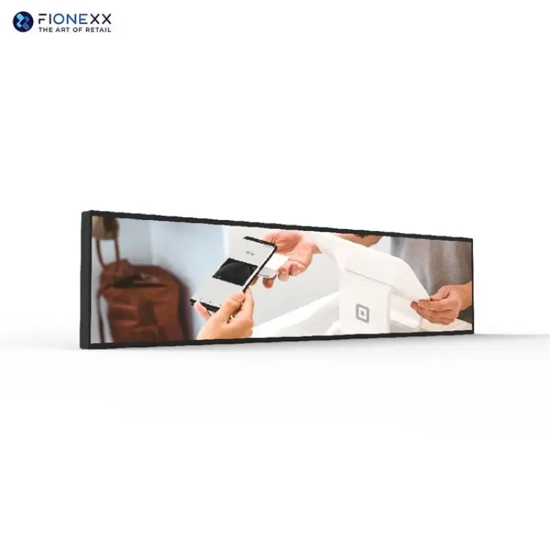 Brand New High Quality Shelf Strip Lcd Screen Premium Stretched Bar Lcd Advertising Screen Marketing Digital Shelf Strip LCD