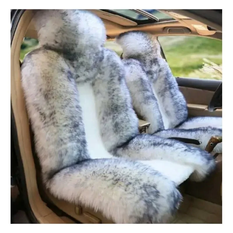 Mazda 3 car seat cover sheepskin long wool luxury warm anti-slip car capes