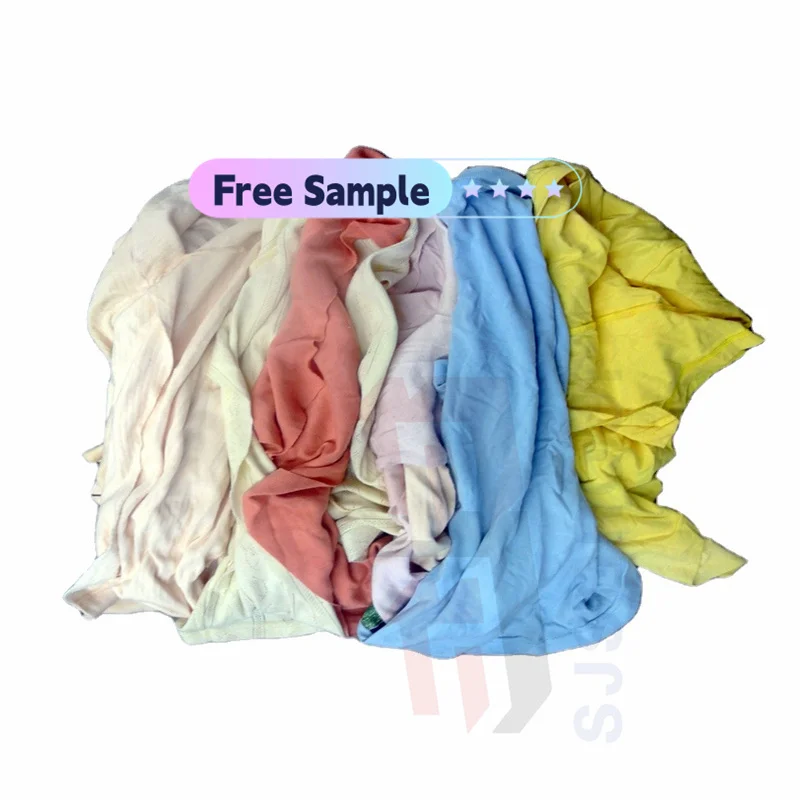 5KG 10Kg 20kg 25kg Wholesale cheap t shirt clean rag textile waste cotton scrap cotton rags bulk