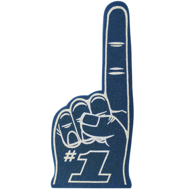 2024 custom Professional Big EVA/Sponge Foam Cheering Foam hand Custom Logo foam finger