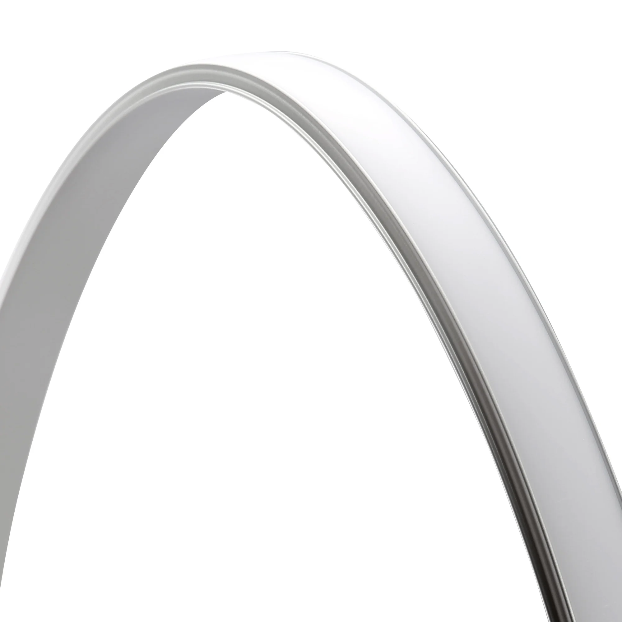 Гибкий светодиодный алюминиевый канал для светодиодной световой балки с диффузором из поликарбоната