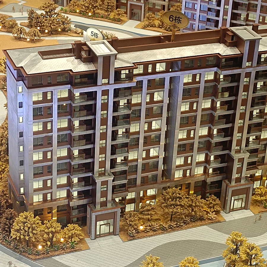 Real Estate building scale model for architectural model