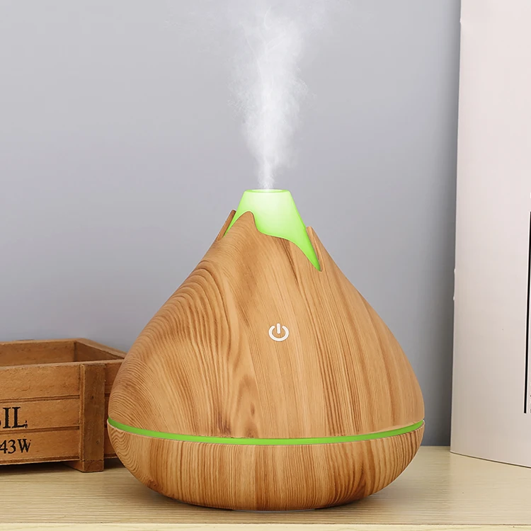 Wood Grain Portable Mini 350Ml Usb Car Humidifier Essential Oil Aroma Diffuser