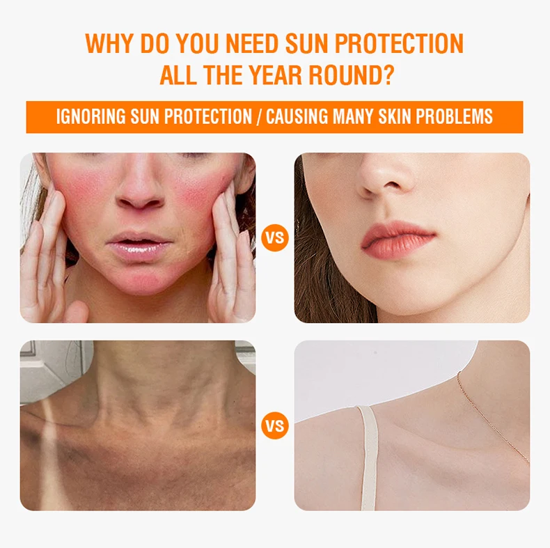 Uv Sunscreen Waterproof Long-Lasting Anti-Oxidation Organic Spf50 Sun Screen Face Sunscreen Cream Spf 50