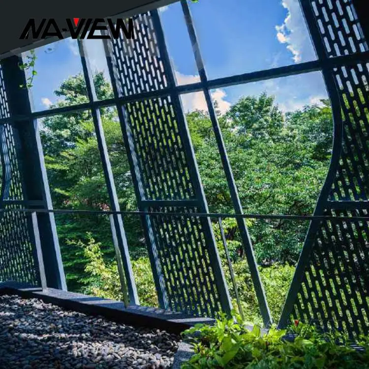 Современный дизайн наружное архитектурное здание алюминиевый фасад стальные и каменные занавески прочный сплав