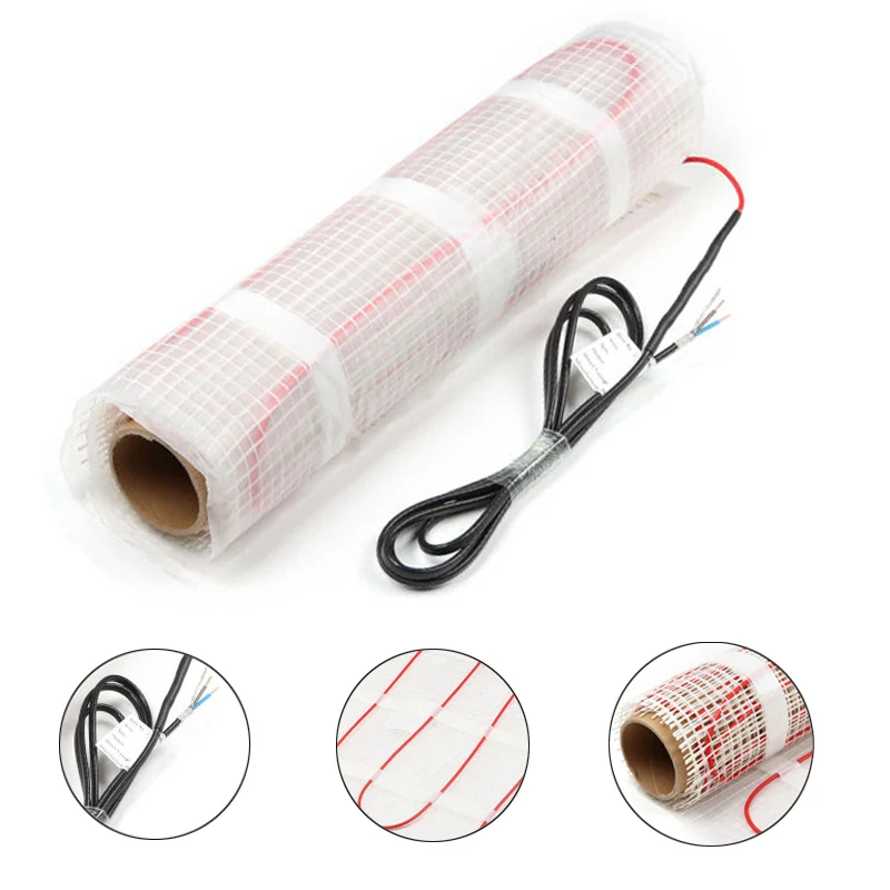 230V insulated Dual conductors electric radiant floor heating mat
