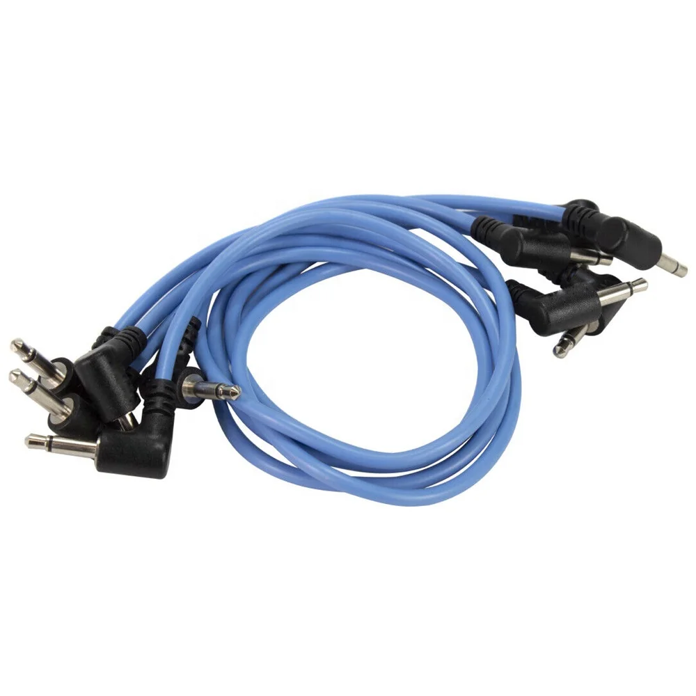 Right Angled Modular synth Mono Patch Cable 3.5mm Eurorack