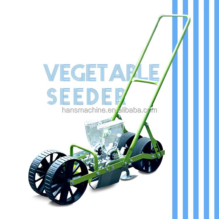 Manual 2-Row Push-Type Vegetable Seeder Home Planter Seeds Agricultural Farm