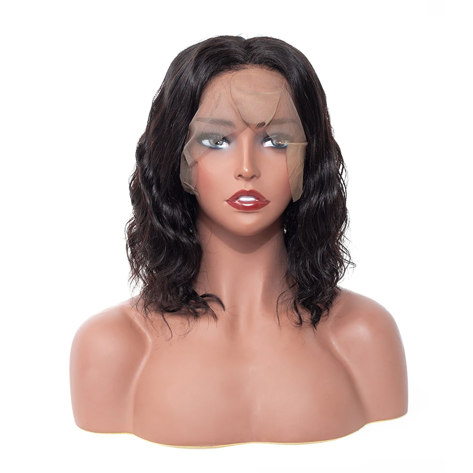 XBL Factory Wholesale Price Hot Selling 100% Vigrin Raw Brazilian Human Hair Straight Body Wave Wig 360 Lace Front Wig