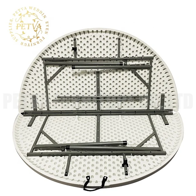 Round banquet tables wholesale folding dining  plastic folding table for hotel used