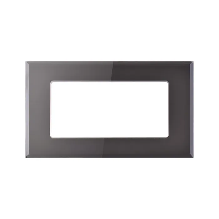 High Quality Custom Smart Socket Switch Tempered Glass Frame Panel for Home Wall Electrical Appliance