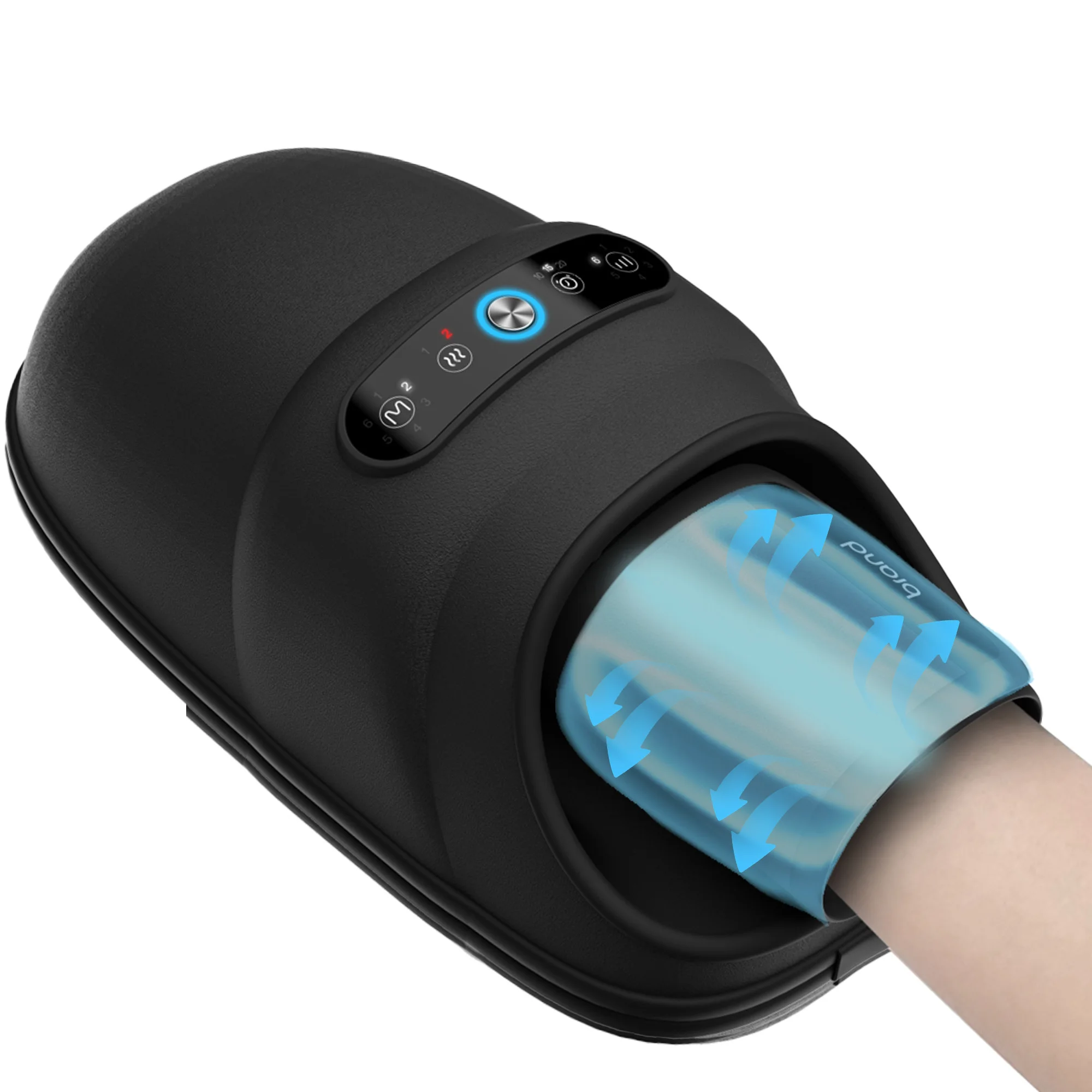 oem odm wireless cordless vibrating shaped splints arthritis roller hand massage hand machine for hand with heat and compression