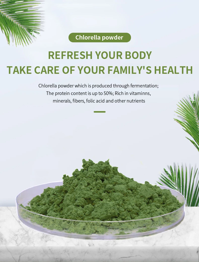 Высококачественный органический порошок Chlorella Pyrenoidosa для горячих продаж