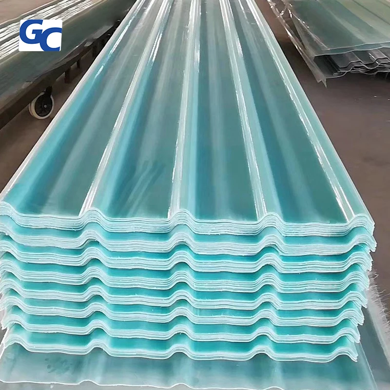 GRECHO Corrugated Acrylic Transparent Fiberglass Roofing Sheet Frp Roof Sheet