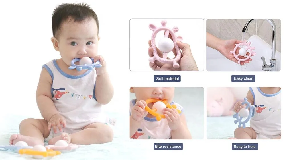 Baby Silicone teether for babies Toys Silicone beads baby teething
