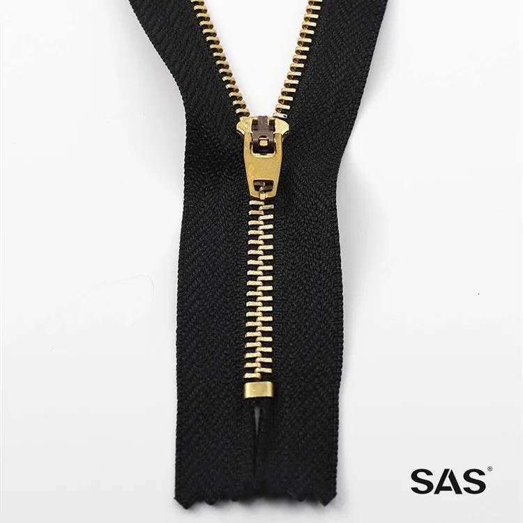 SAS высокое качество Zip Close End 3 # индивидуальный дизайн логотип размер цвет автоматический замок слайдер металлические джинсы молния