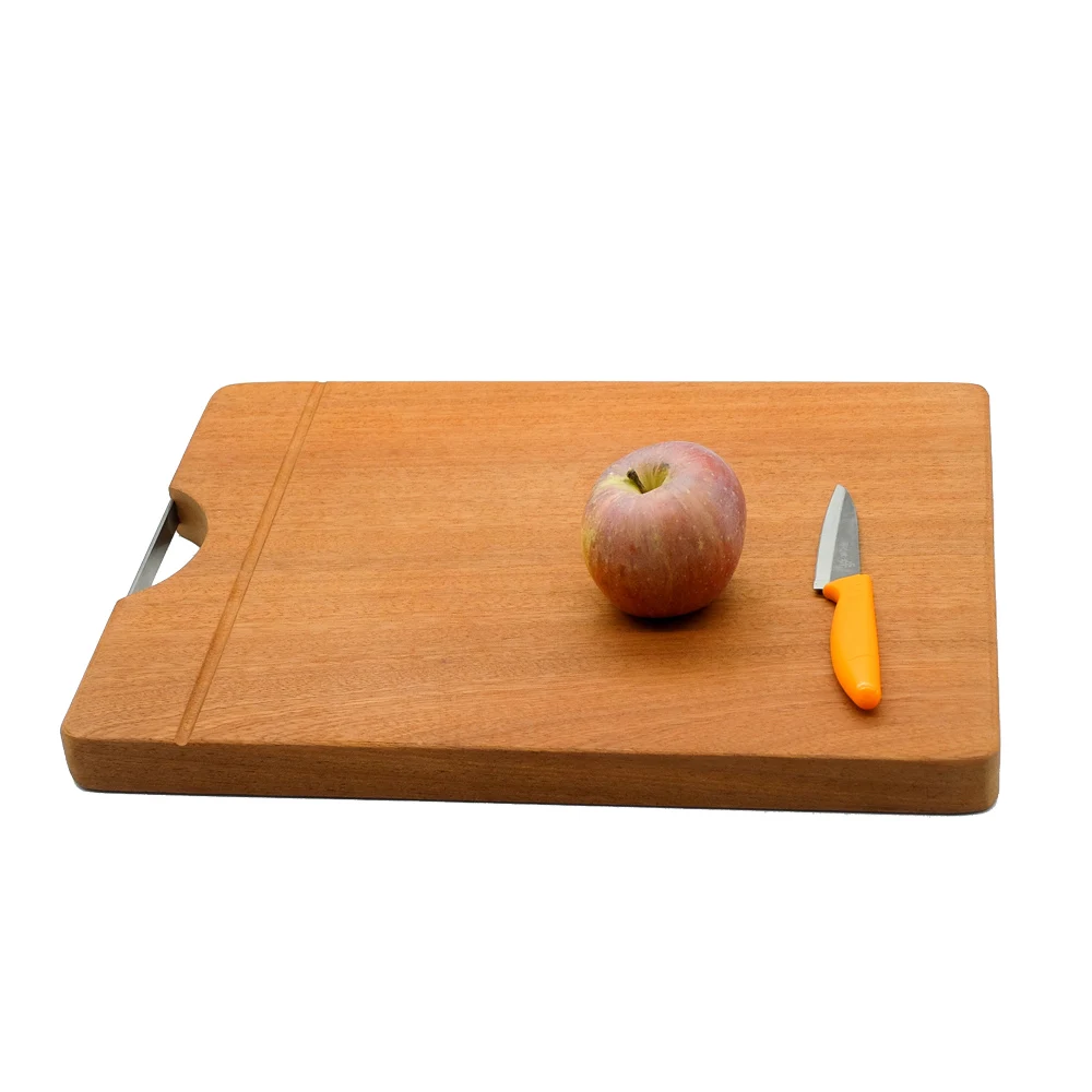 Aesthetic Luxury Wholesale Non Slip Unfinished Antique Stand Raw Red Beech Wood Food Cheese Serving Cutting Board with Handle