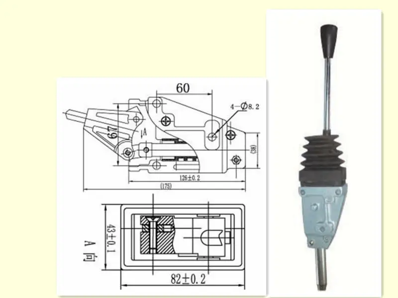 Hydraulic Joystick Control lever GJ1109 REMOTE CONTROL LEVER