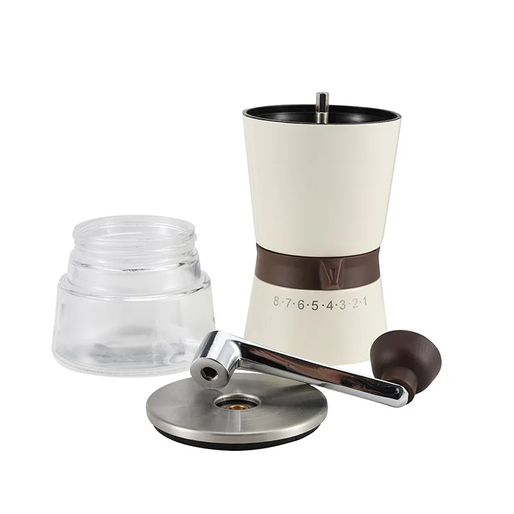Classical 304 Stainless Steel Coffee Bean Stainless Steel Burr Grinder Adjustable Coffee Mill Outdoor Manual Coffee Grinder