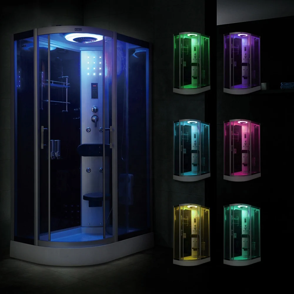 New Style Cost-effective Shower Tray Bathroom With heating LED light. Bathing Steam and Washing In One