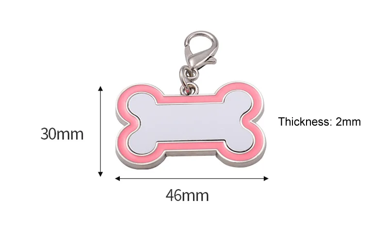 Sublimation Bone Dog Tags With Insert Blanks Aluminum Sheet