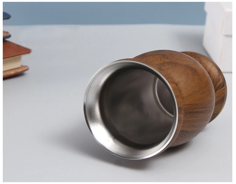 Yerba Mate Double Wall Stainless Steel  Mate Tea Cup with Bombillas straw