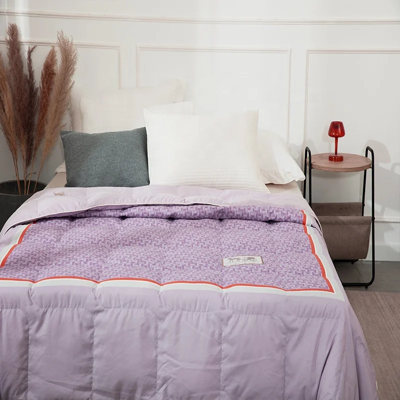 Beddingjoy Luxury Down Duvet Light Weight Thin Summer Quilt Blanket 100% Feather Down Comforter