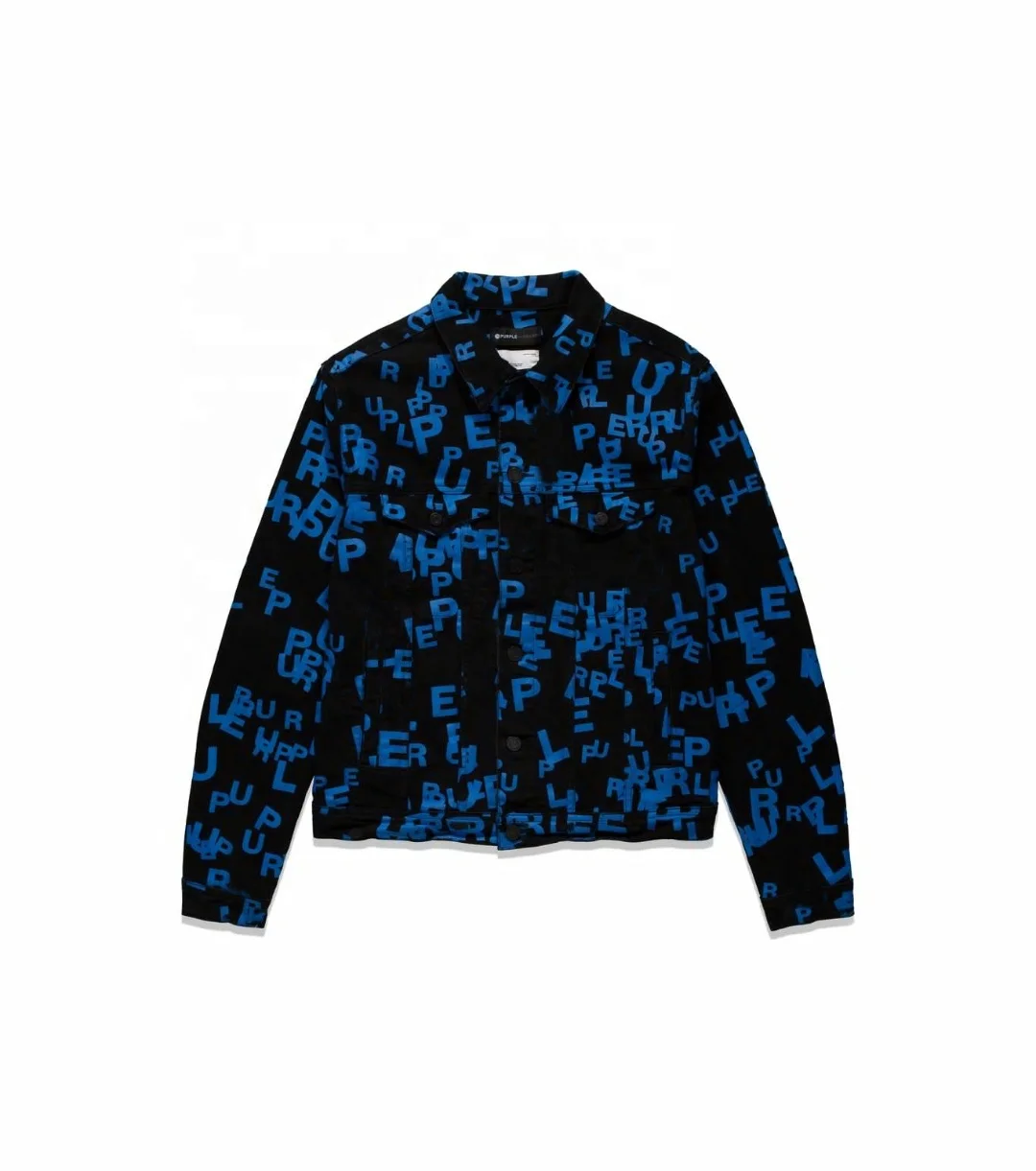 KY Fashion Front Pocket Jacket Digital Printed Fabrics Jeans Skinny Custom Buttons Jeans Jacket Set