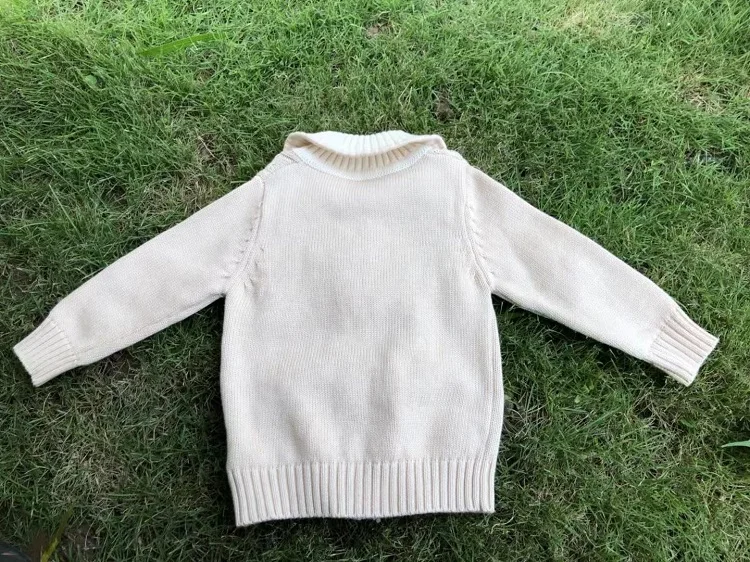 Лидер продаж 2020, милый мягкий свитер из органического хлопка для новорожденных, с китайской фабрики