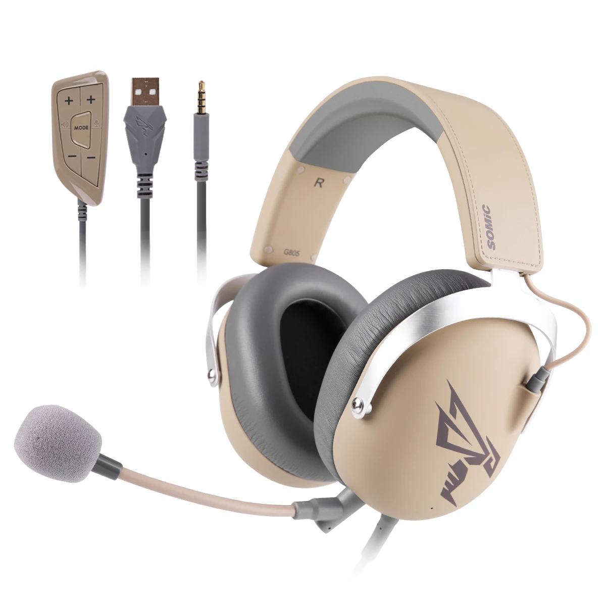 Проводные наушники SOMIC G805 с разъемом 3,5 мм, игровая гарнитура с 7,1 для xbox one ps5