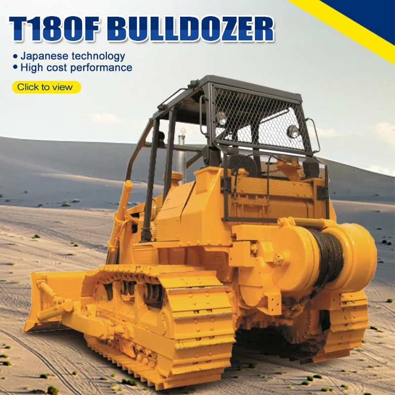 Earth Moving Dozer Easy Operating T180F Cheap Bulldozer With Rops Cabin