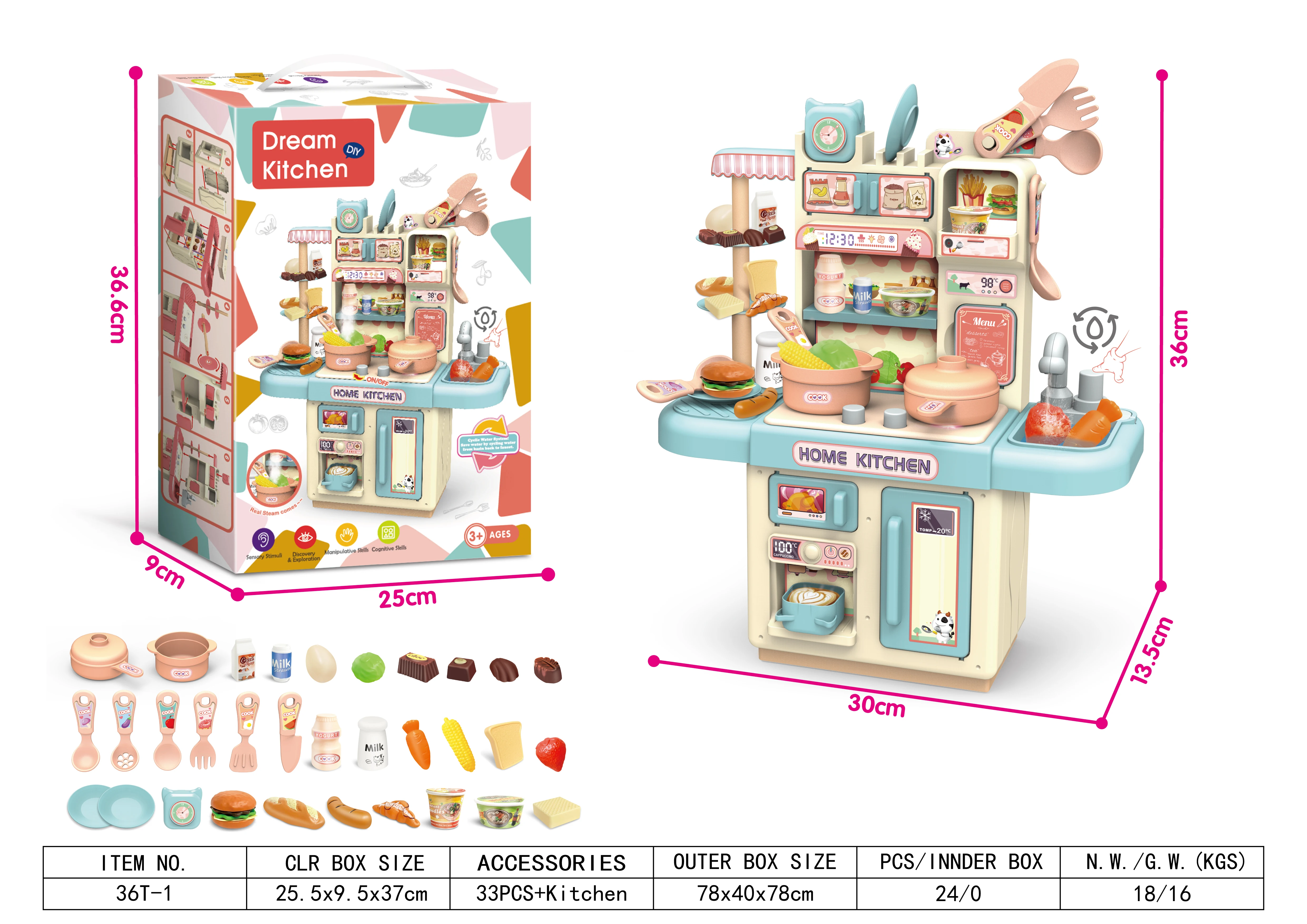 Kids  Mini Kitchen Toys Educational Kitchen Toys Set Manufacturer Hot Selling New Plastic Unisex High Frequency Kichen Toys
