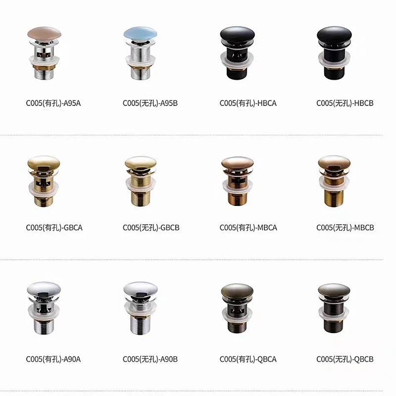 Good Seller bathroom Brass Pop Up Click Clack Wash basin stopper