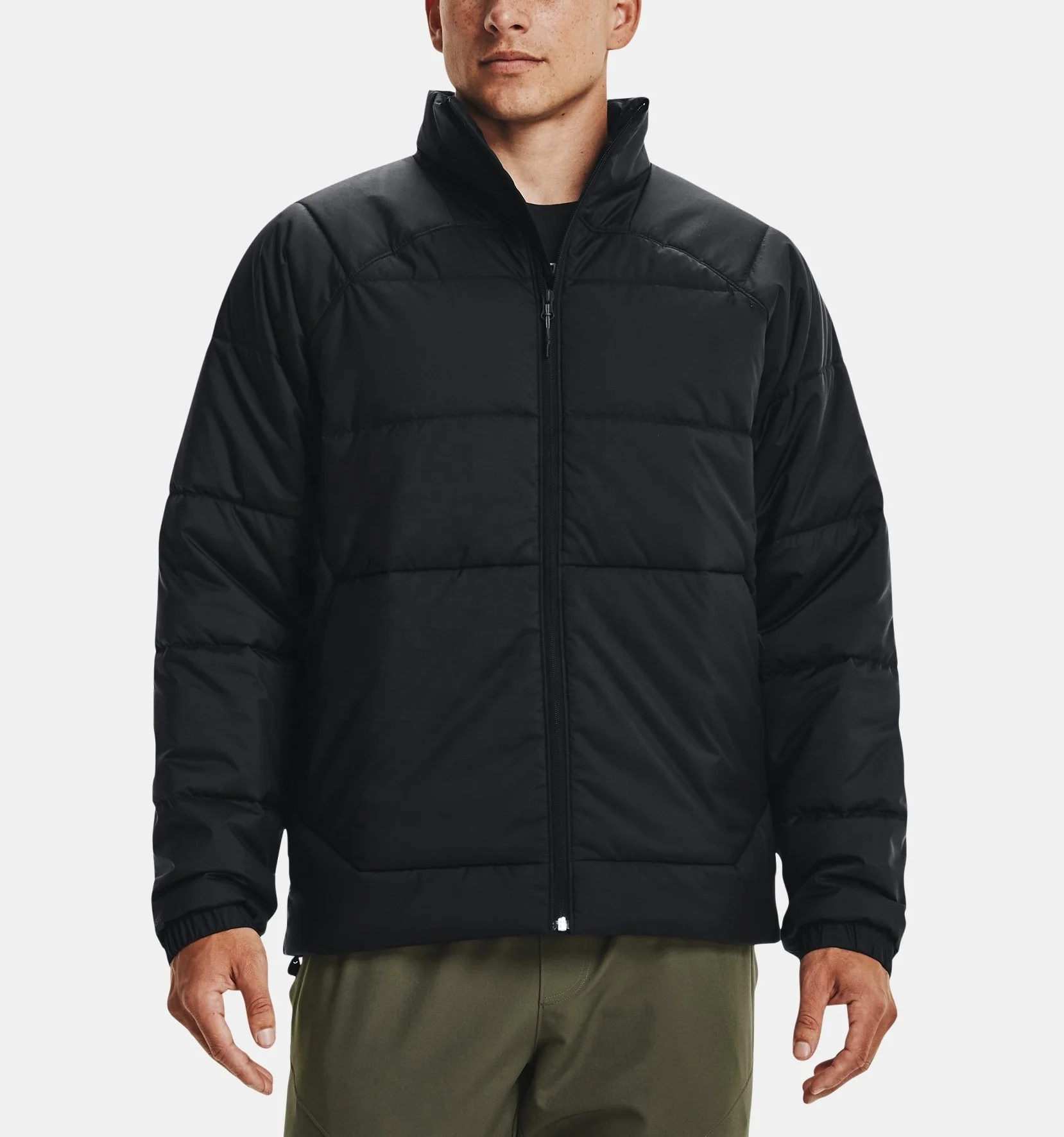 Wholesale clothing custom logo men luxury jackets work out casual waterproof full zipper puffer jacket for men winter