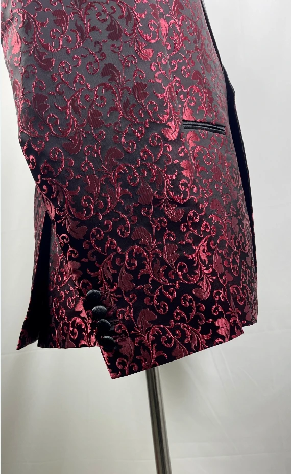 Custom Violet Slim Men Fashion Suit  Peaked Lapel One Button Groom Prom Wedding Dress Tailored Made Tuxedo