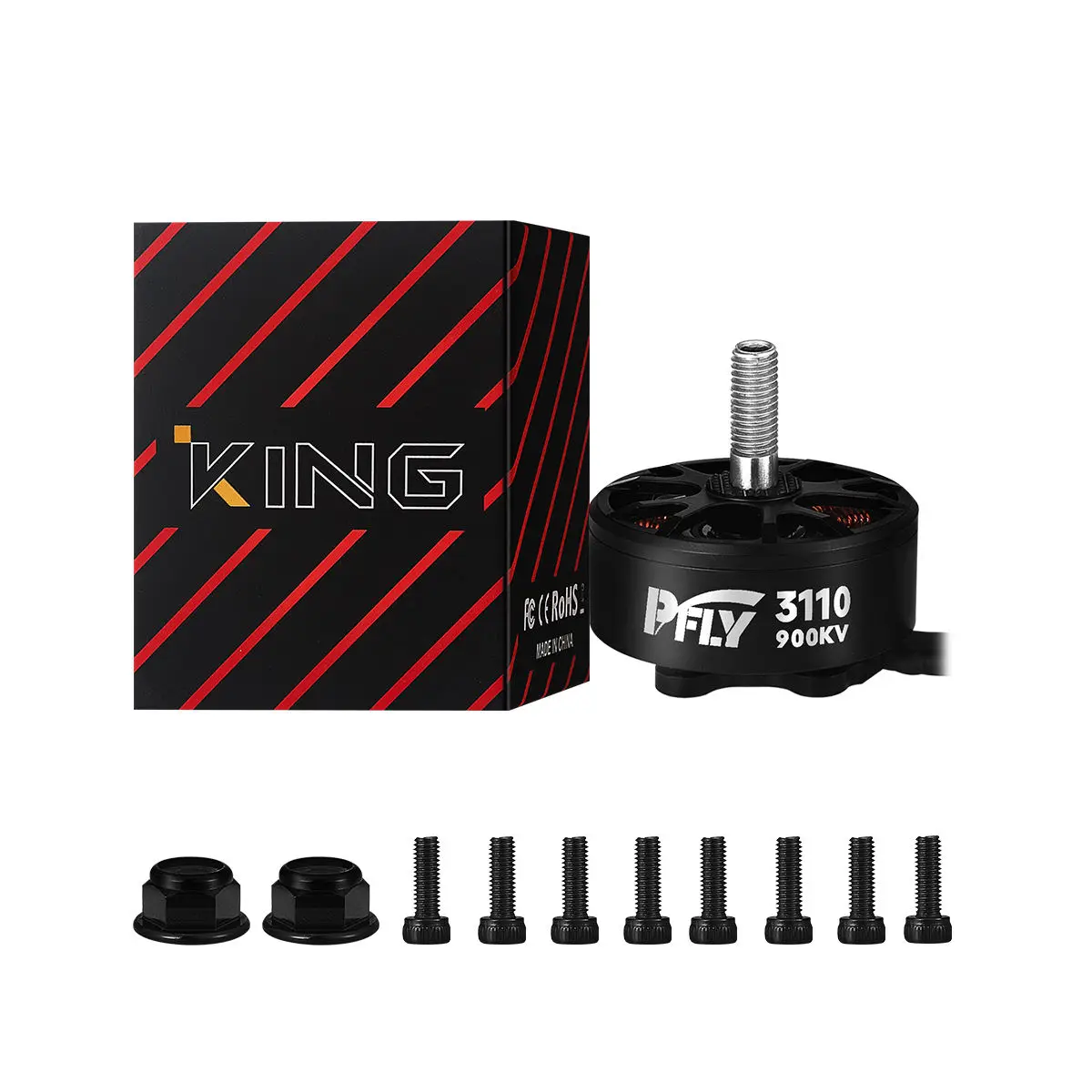 PFLY-3110 бесщеточный двигатель 900kv/1250kv/1600kv для дрона FPV emax eco ii 2807 1300kv