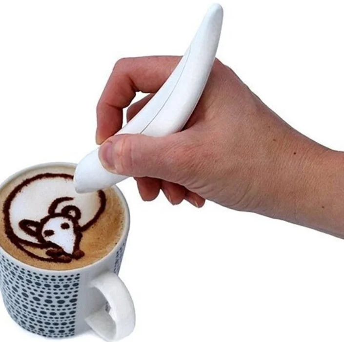Electrical Latte Art Pen for Coffee Cake Spice Pen Cake Decoration Coffee Carving Pen Baking Pastry Tools