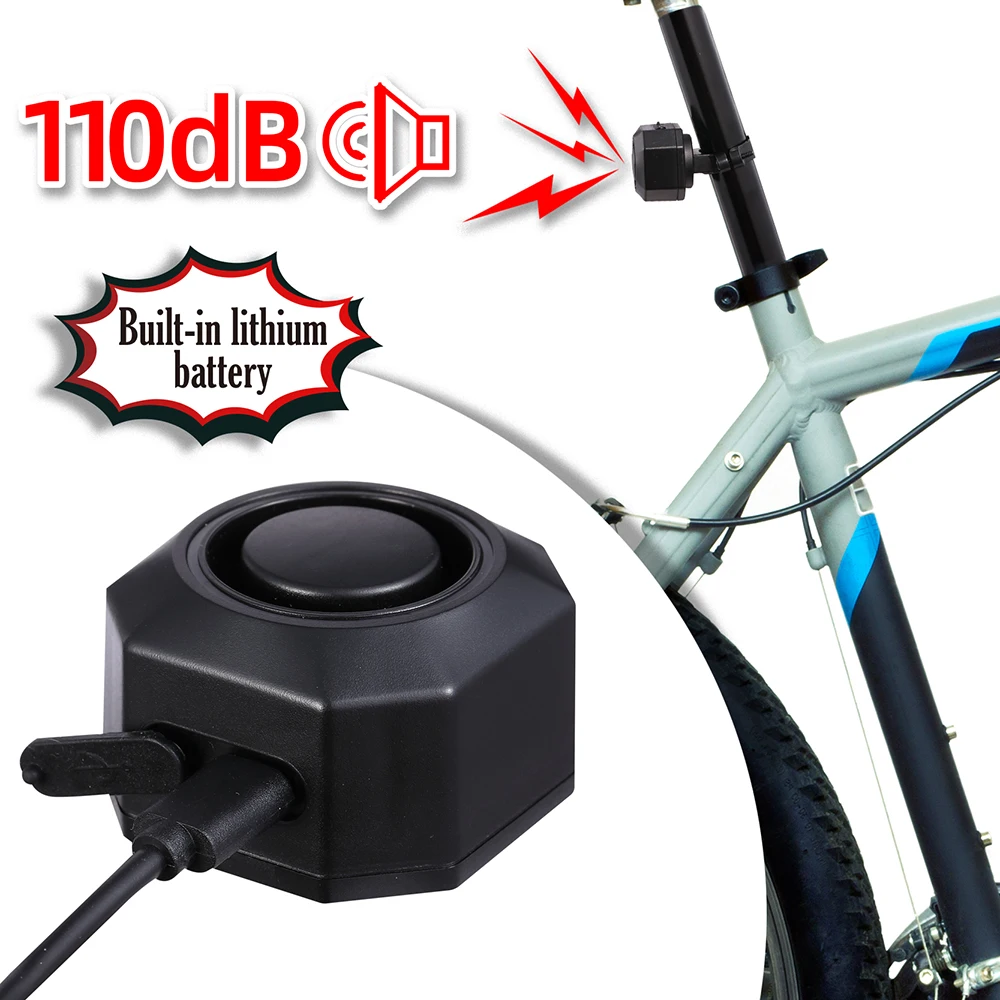 bike theft system alarm bicycle anti-theft with control remote security e-bike electric for IP65 motor bicycle anti-theft alarm