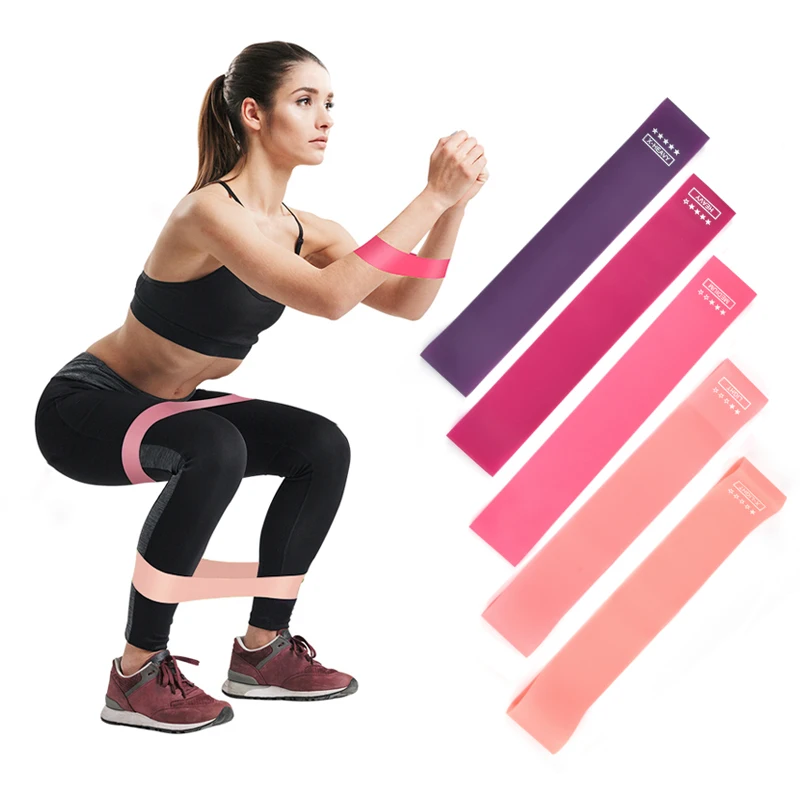 5pcs Latex Resistance Bands Set  Fitness Gym Band Yoga Workout Sports Fitness Rubber Bands