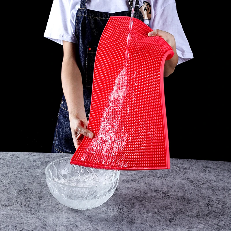 30*15cm Black Square bar mat, drip-proof for milk tea shops, non-slip, coaster for bars, padded for  durable, heat-resistant