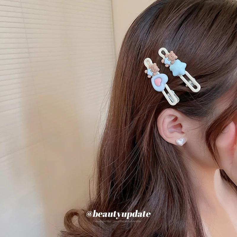 Youth ~ Blue Color Cute Clouds Barrettes Korean Style Good-looking Fresh Hair Band Sweet Accessories